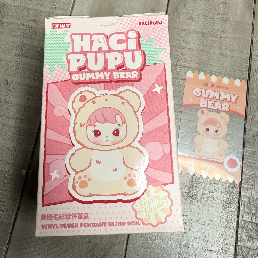 Haci Pupu Gummy Bear Plush Toy - Pink and Cream